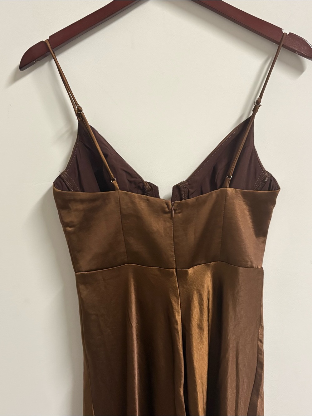 NEW Selfie Leslie Lake Como A-Line Midi Dress‎ - Brown Size XS - Picture 7 of 8